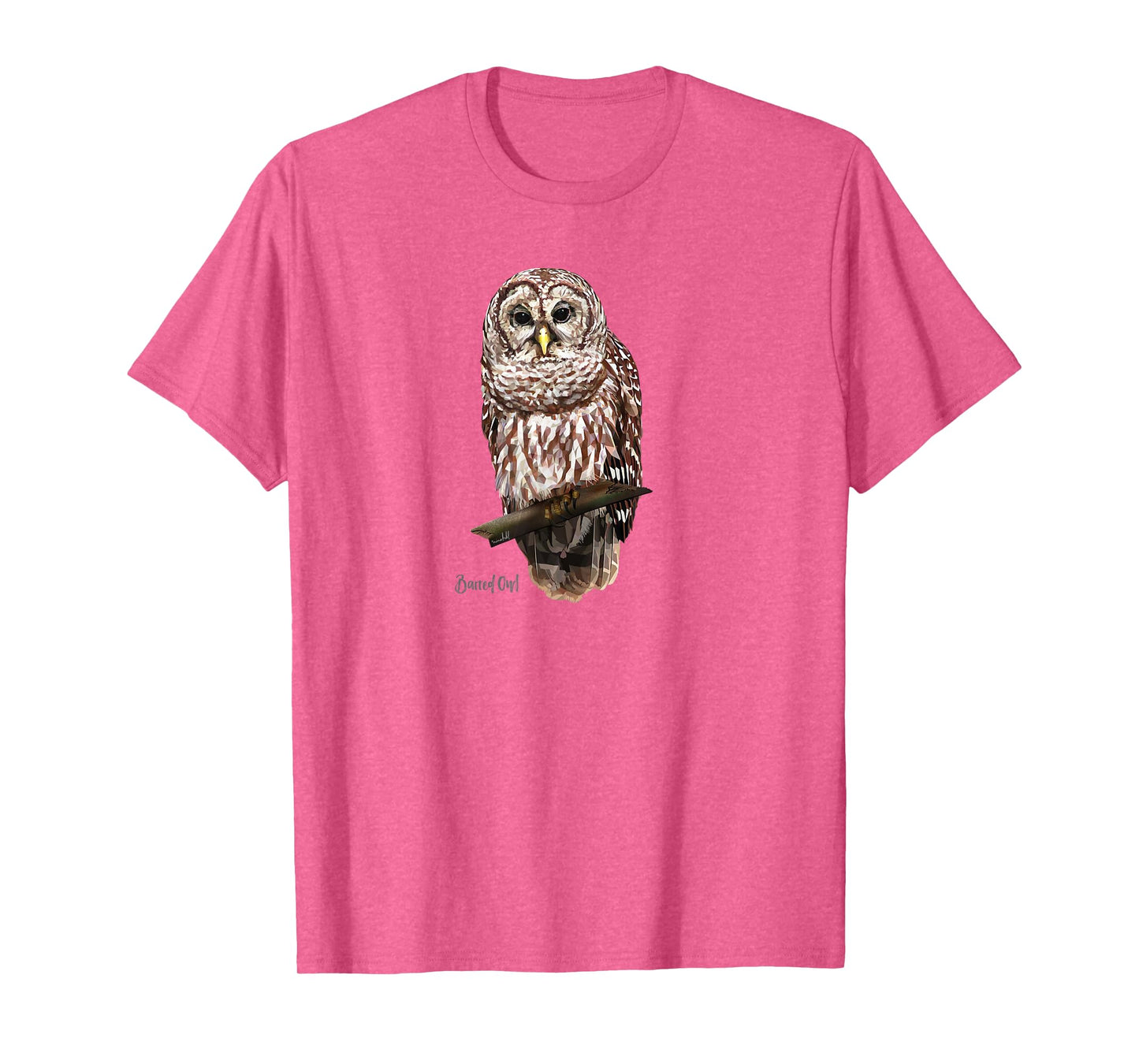 Barred Owl Graphic Birder Shirt Wildlife Bird Watching T-Shirt