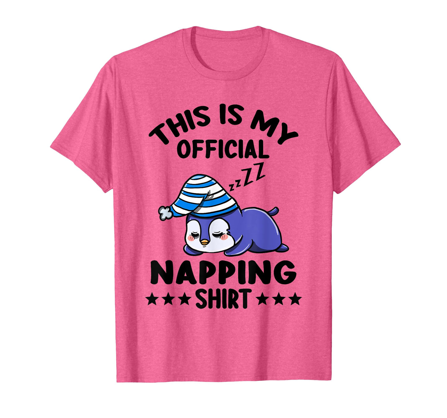 This Is My Official Napping Shirt Penguin Lover Gift T-Shirt