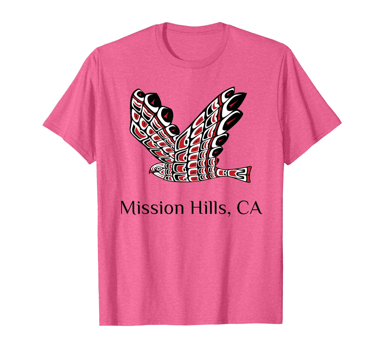 Mission Hills California Red Tail Hawk Native American T-Shirt