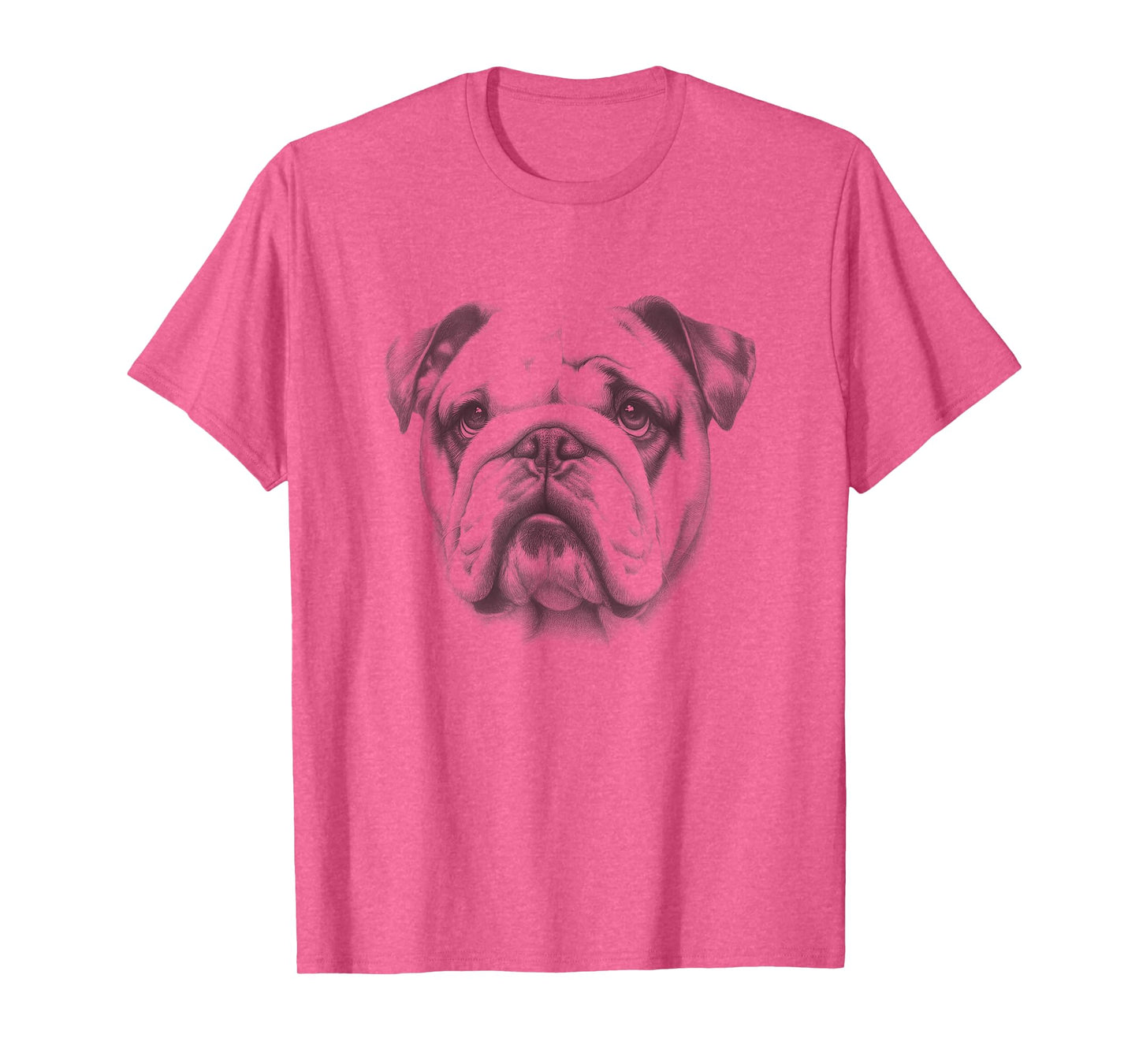 Vintage English Bulldog Drawing Art Design T-Shirt