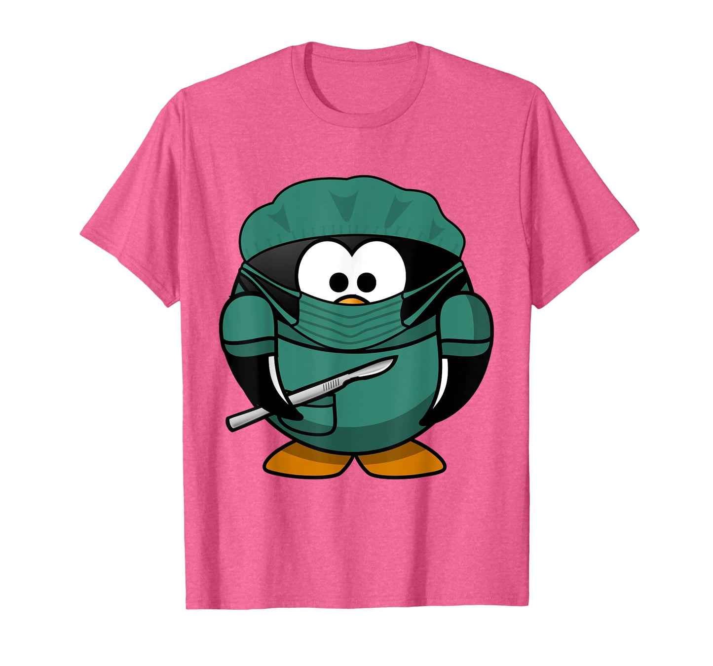 Surgeon Penguin T-Shirt Doctor Animal with Mask and Cap