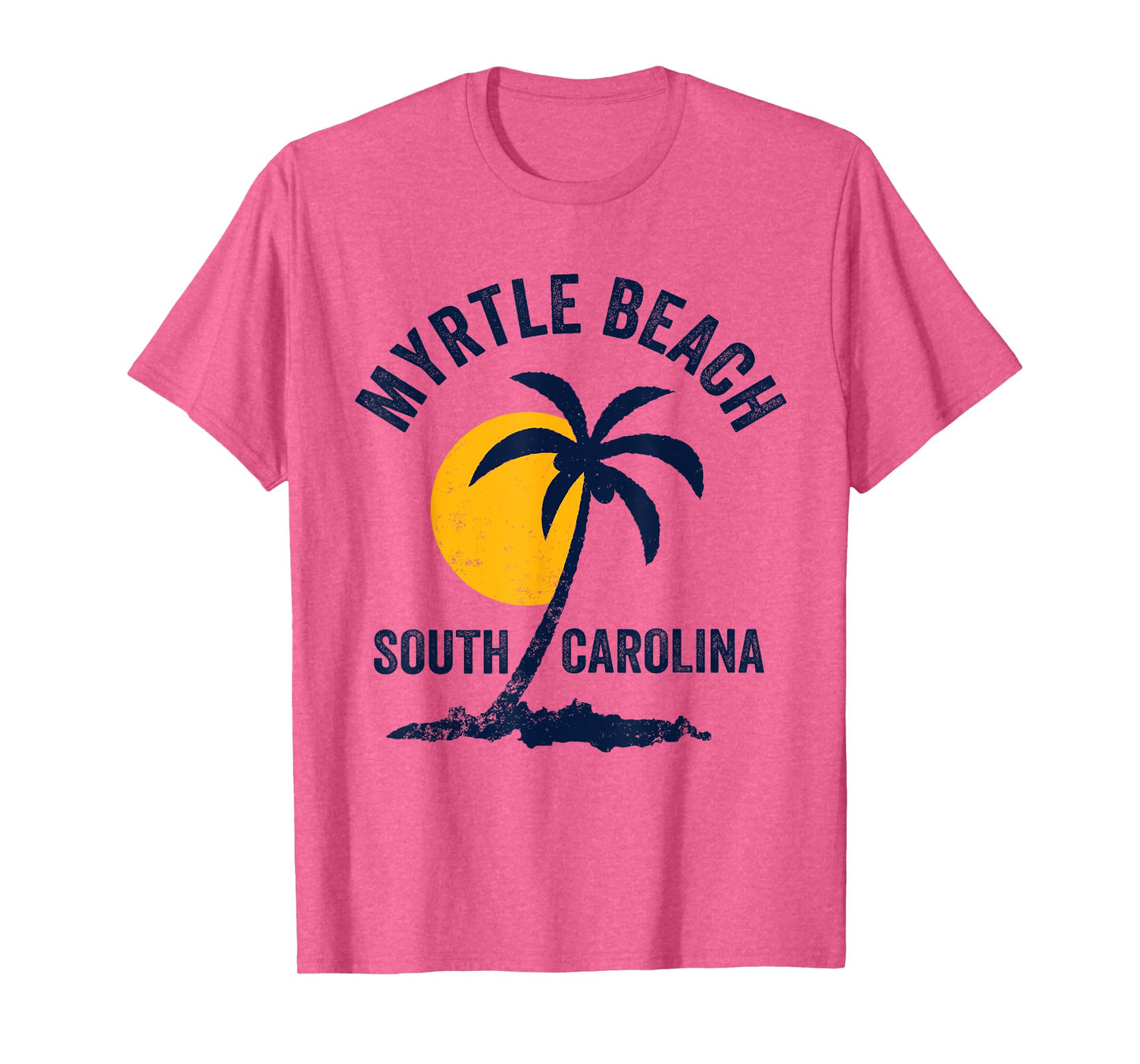 Family Vacation Retro Sunset South Carolina Myrtle Beach T-Shirt