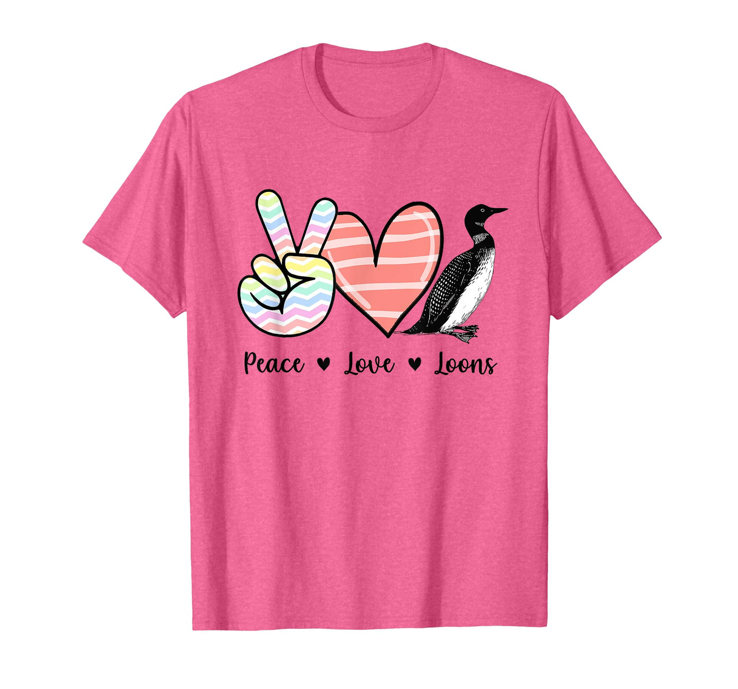 Peace love loons Loon bird T-Shirt