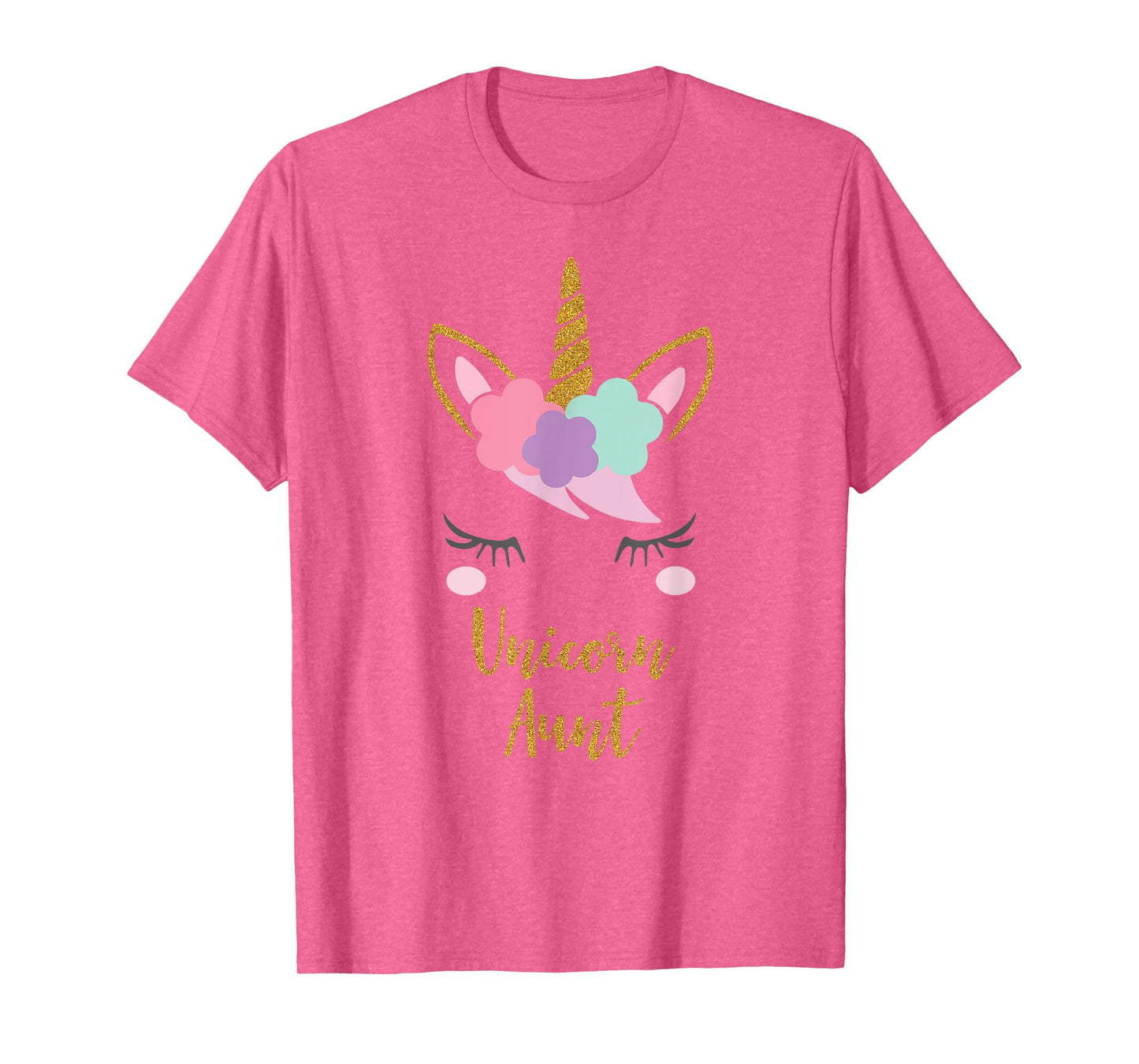 Unicorn Aunt Shirt, Aunt of the Birthday Girl Gift T-Shirt