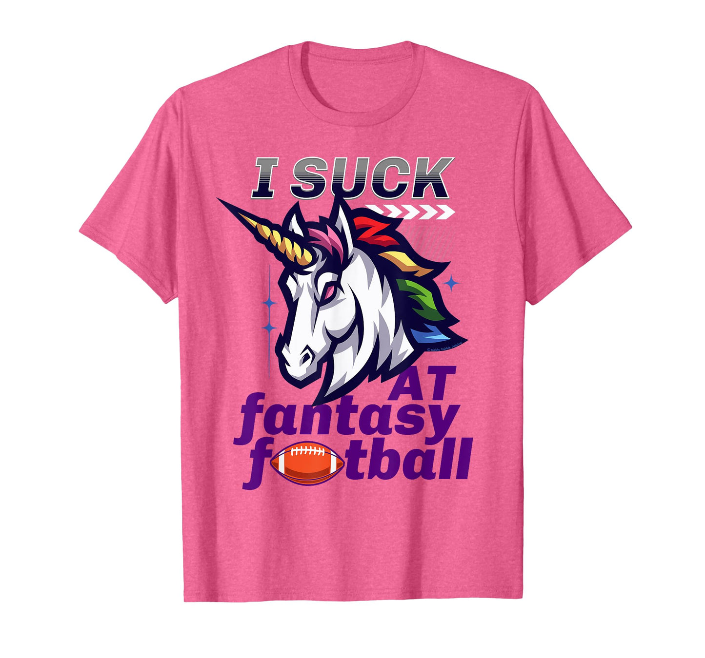 Funny Unicorn I Suck at Fantasy Football Loser T-Shirt