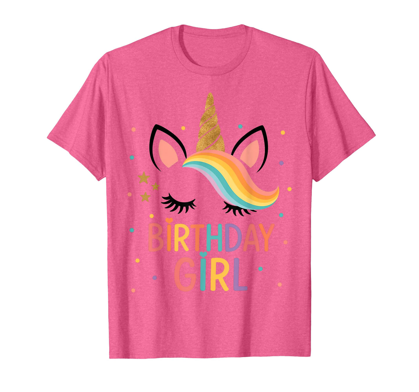Cute Unicorn Birthday Girl Rainbow Party for Girl Kids T-Shirt