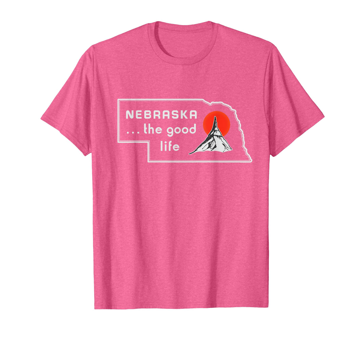 Nebraska The Good Life Vintage Road Sign T-Shirt