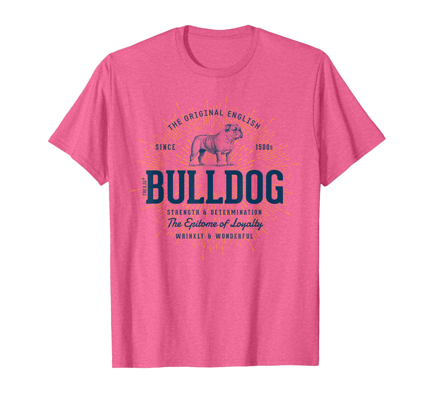 Retro English Bulldog Vintage T-Shirt for Men Women Kids