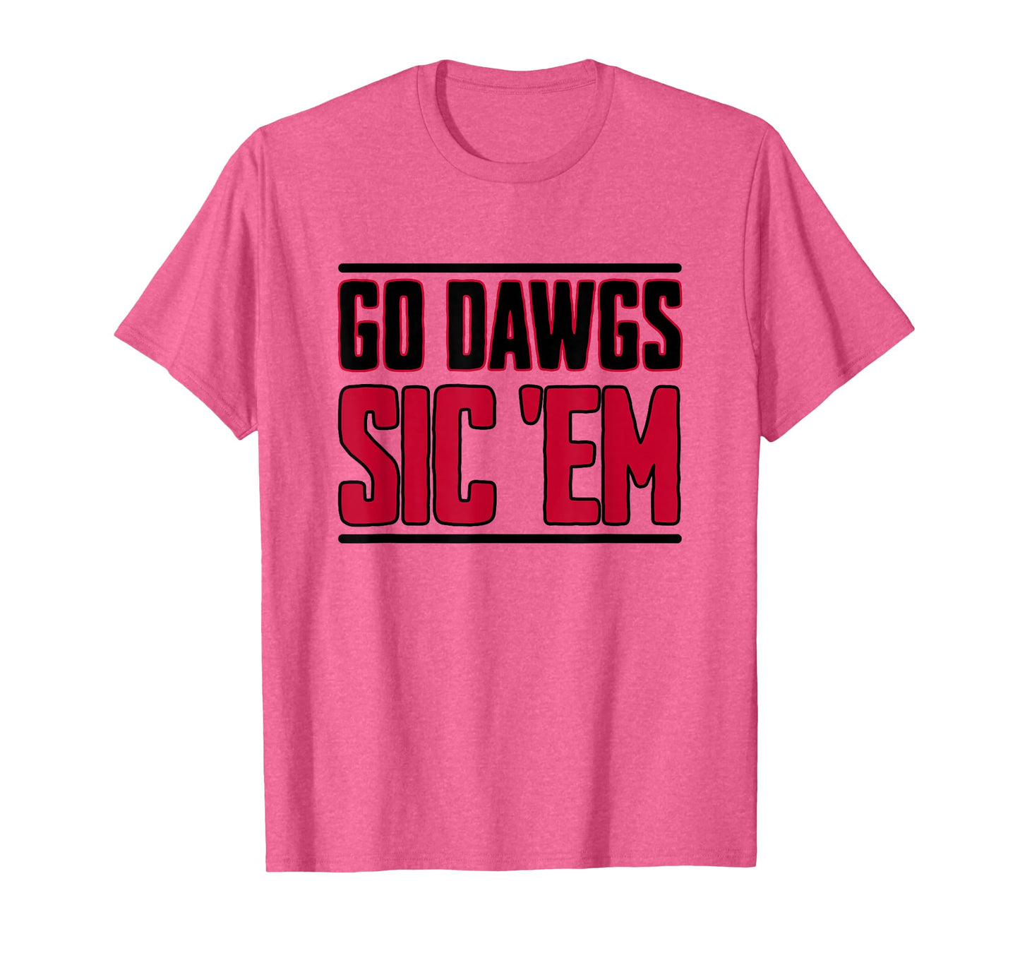 Bulldog Team Mascot School Spirit Go Dawgs Sic Em T-Shirt