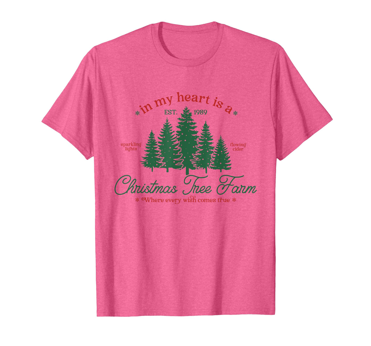 In My Heart Is A Christmas Xmas Tree Farm Vintage Clothing T-Shirt