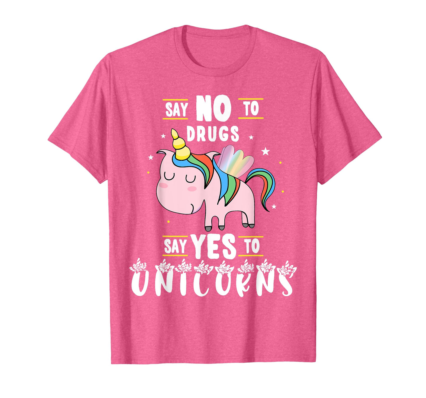 Red Ribbon Week Say No To Drugs Say Yes to Unicorns Gift T-Shirt