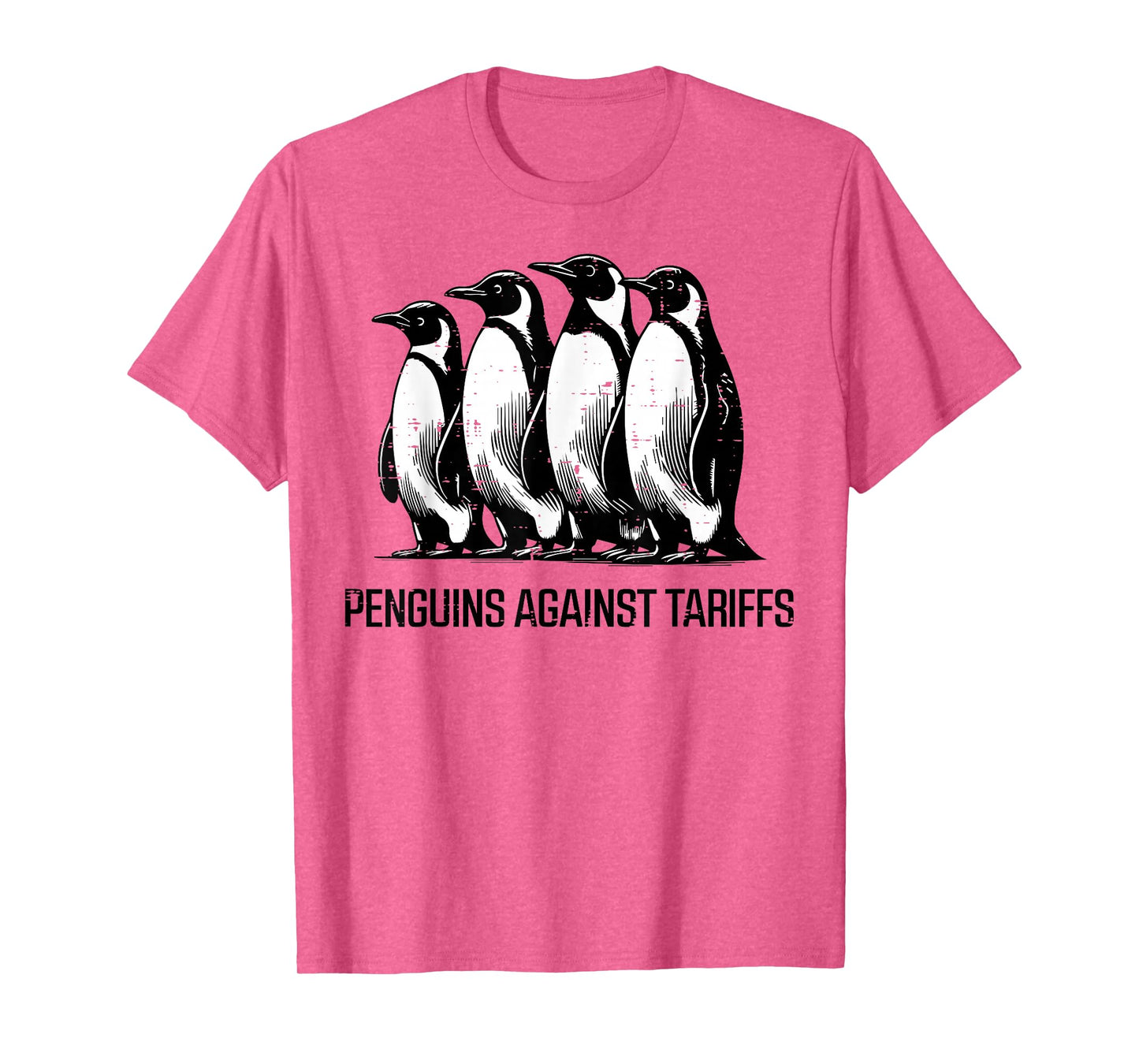 Penguins Against Tariffs Funny Resist Protest Resistance T-Shirt