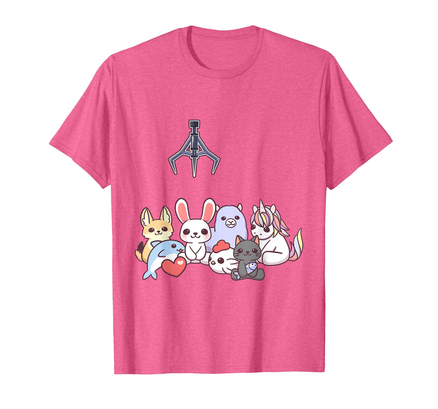 Claw Crane Machine Game Stuff Animal Unicorn Rabbit T-Shirt T-Shirt