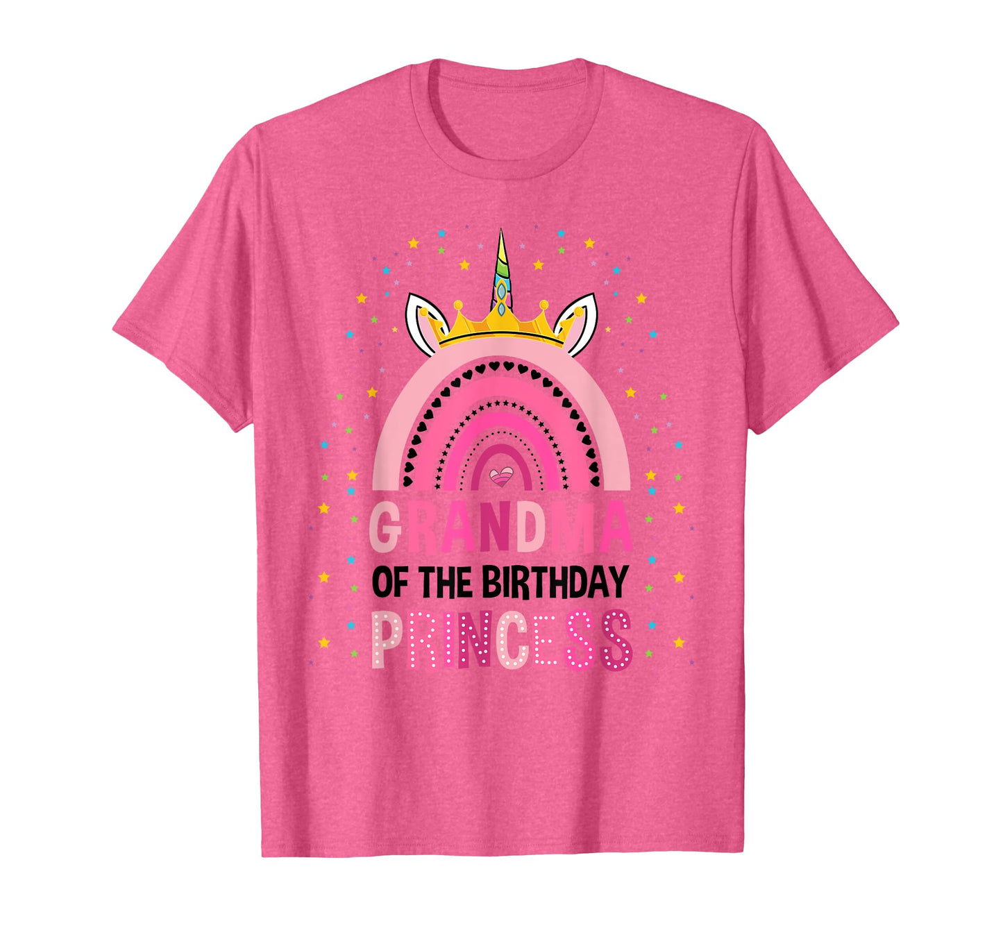Grandma Of The Birthday Princess Unicorn T-Shirt