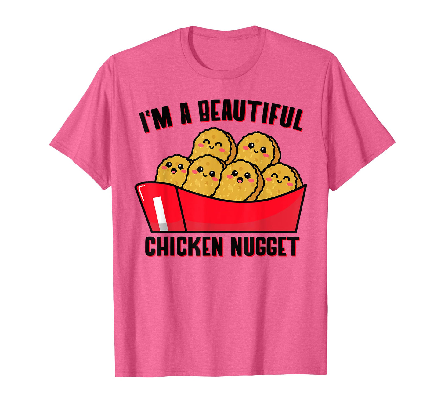 i'm a beautiful Chicken Nugget Costume kids Chicken Tee T-Shirt