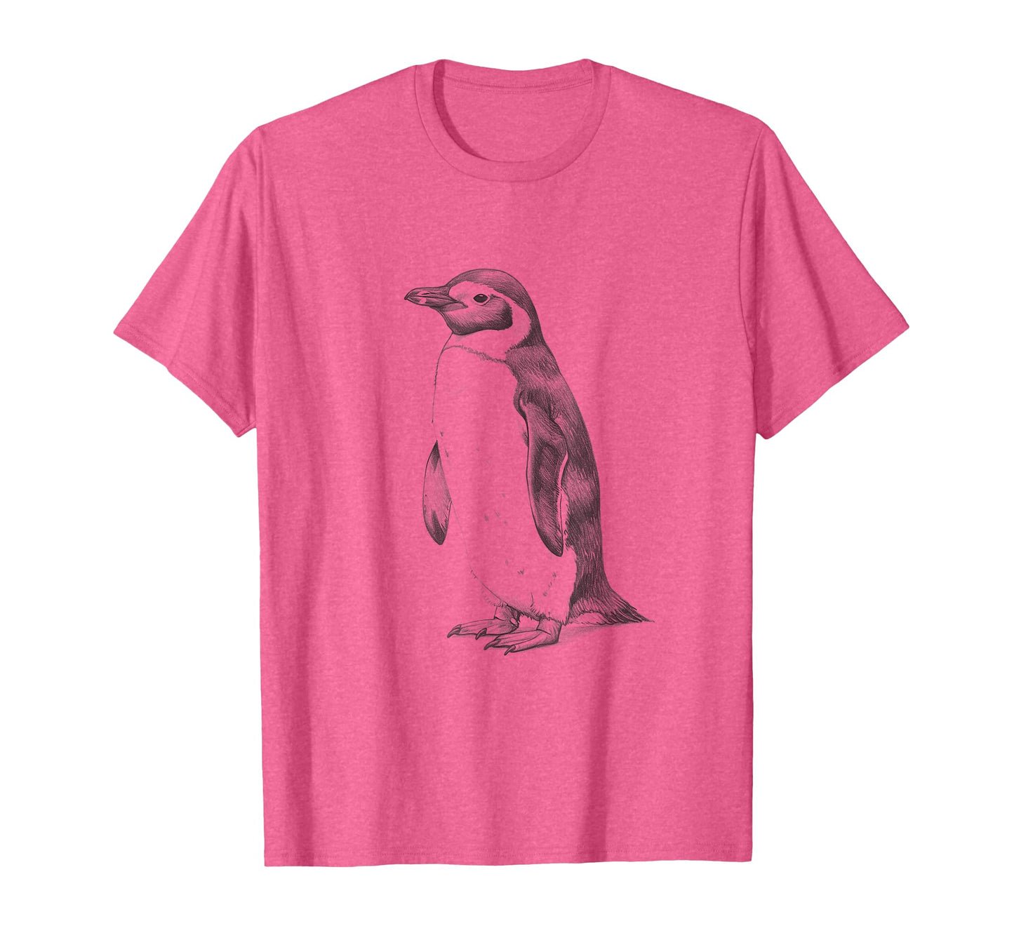 Vintage Penguin Drawing Art Design T-Shirt