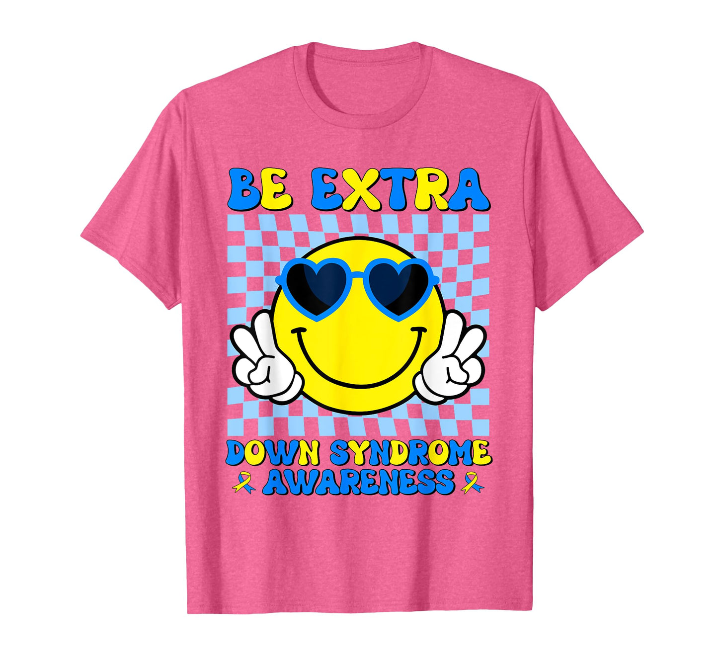 Be Extra Smile Face Down Syndrome Awareness Kids Toddler T-Shirt