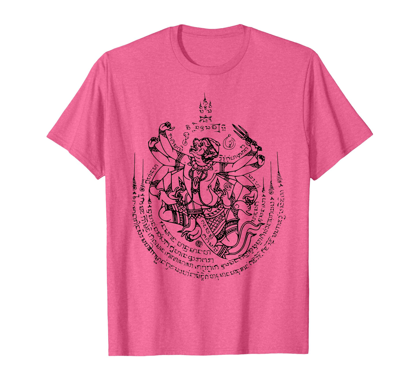Sak Yant Tattoo Monkey God Hanuman 1 Muay Thai Magical White T-Shirt
