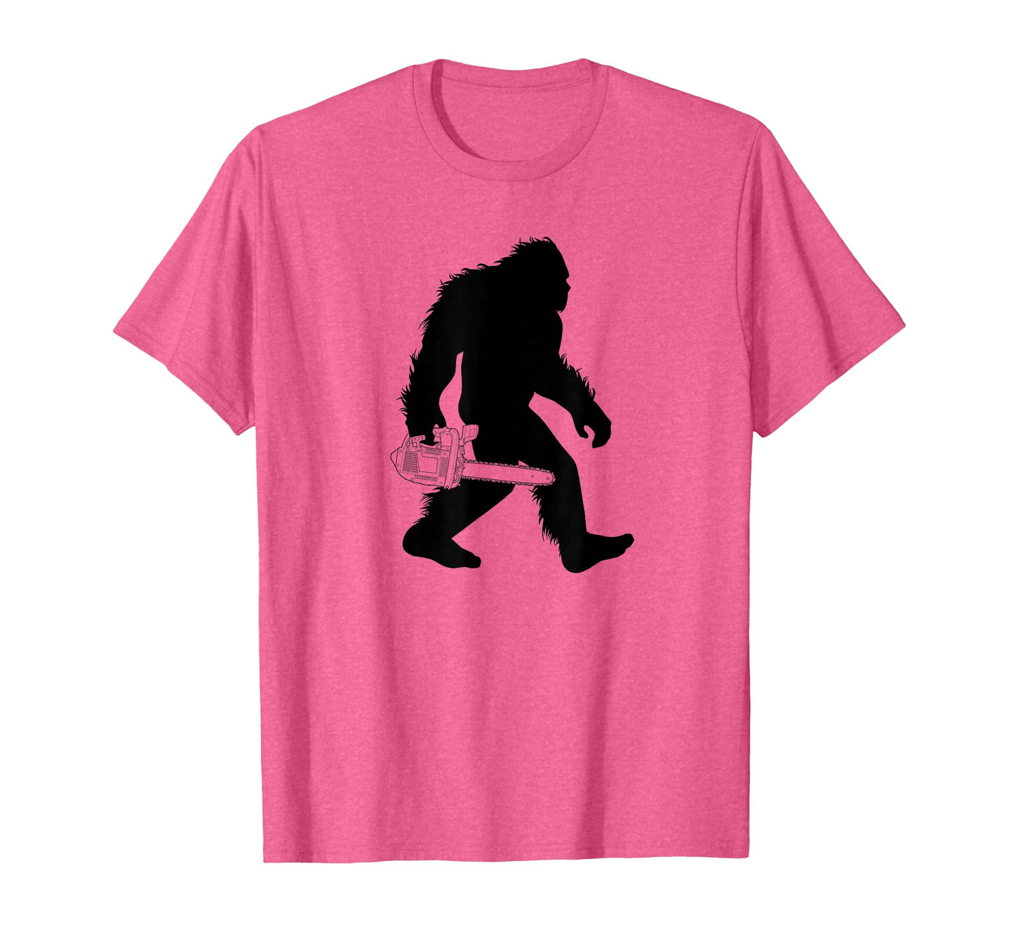 Bigfoot Carrying Chainsaw T-Shirt, Lumberjack Sasquatch Tee T-Shirt