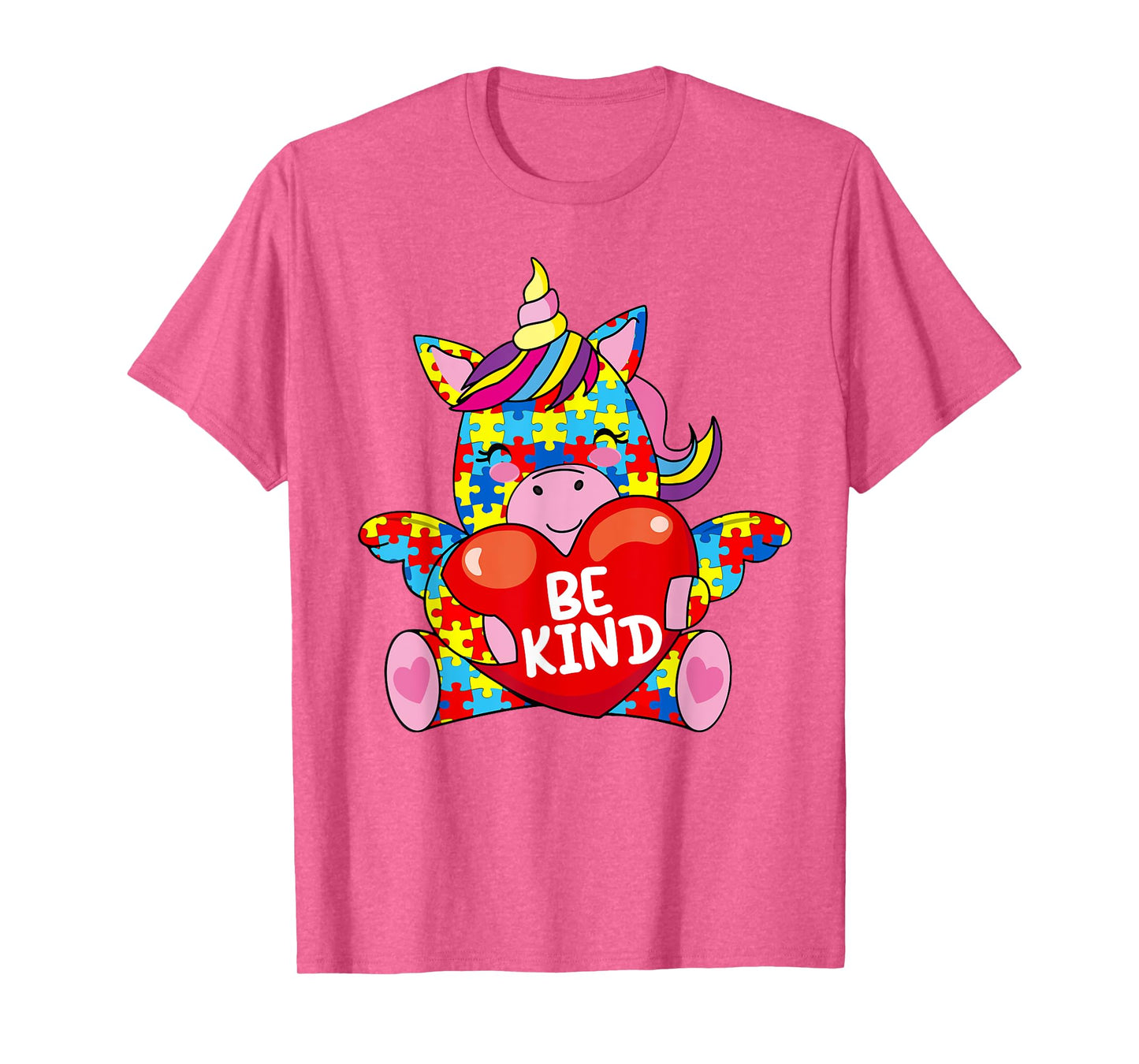 Be Kind Shirt Autism Awareness Gift Kid Girl Toddler Unicorn T-Shirt