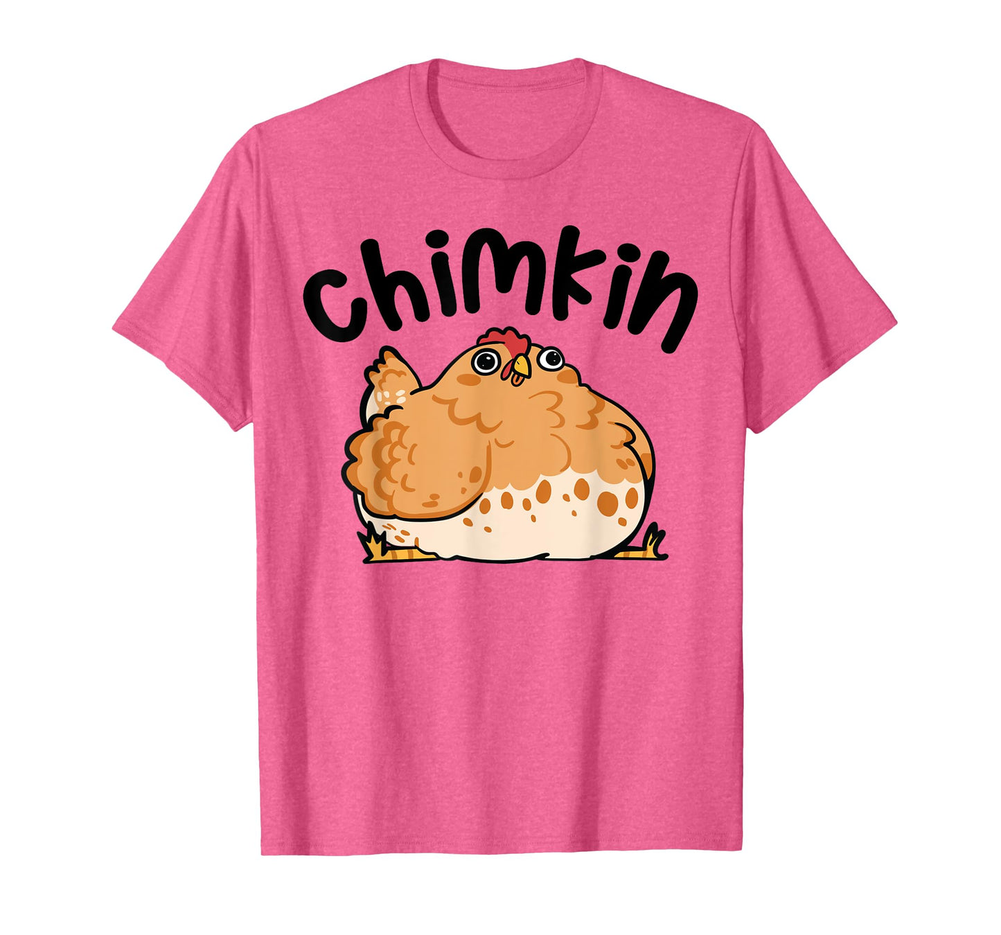 Kathleen Jane Designs Chimkin Funny Derpy Chicken Silly Chunky Unisex T-Shirt