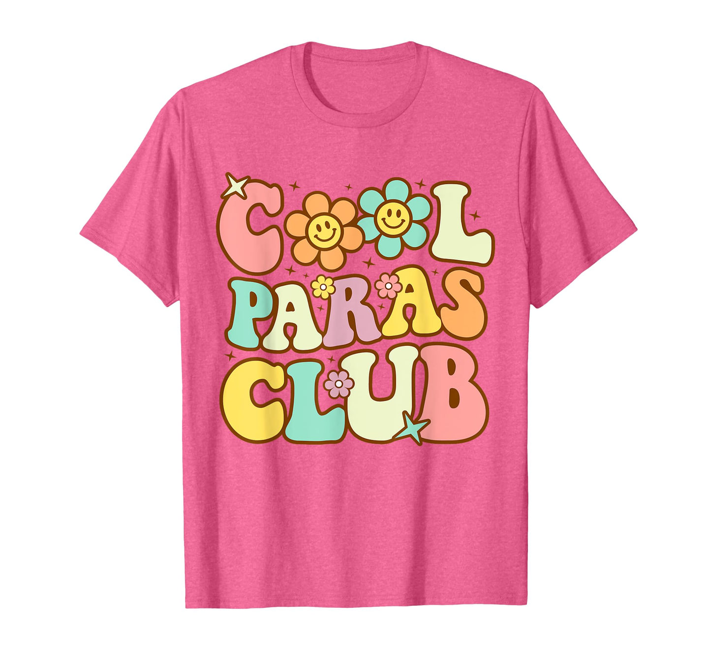 Cool Paras Club Paraprofessional Paraeducator Back To School T-Shirt