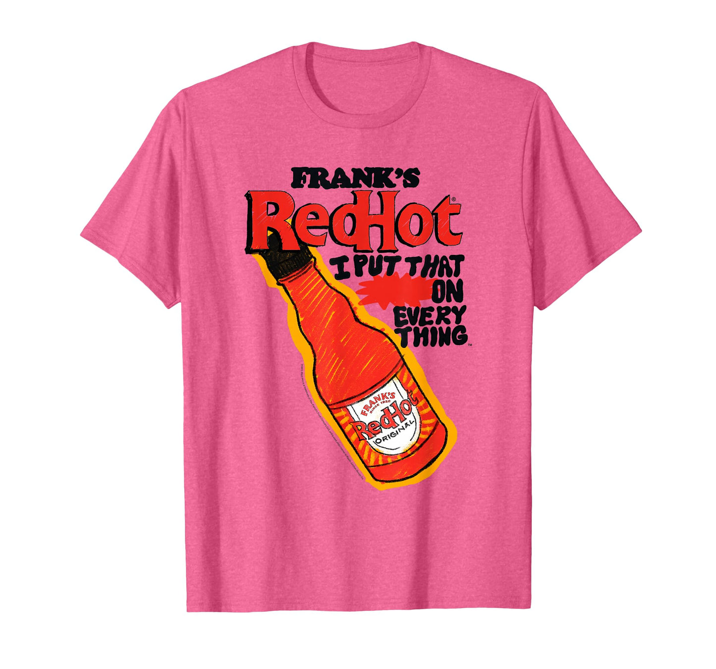 Frank’s RedHot Sauce Original Bottle Illustration T-Shirt