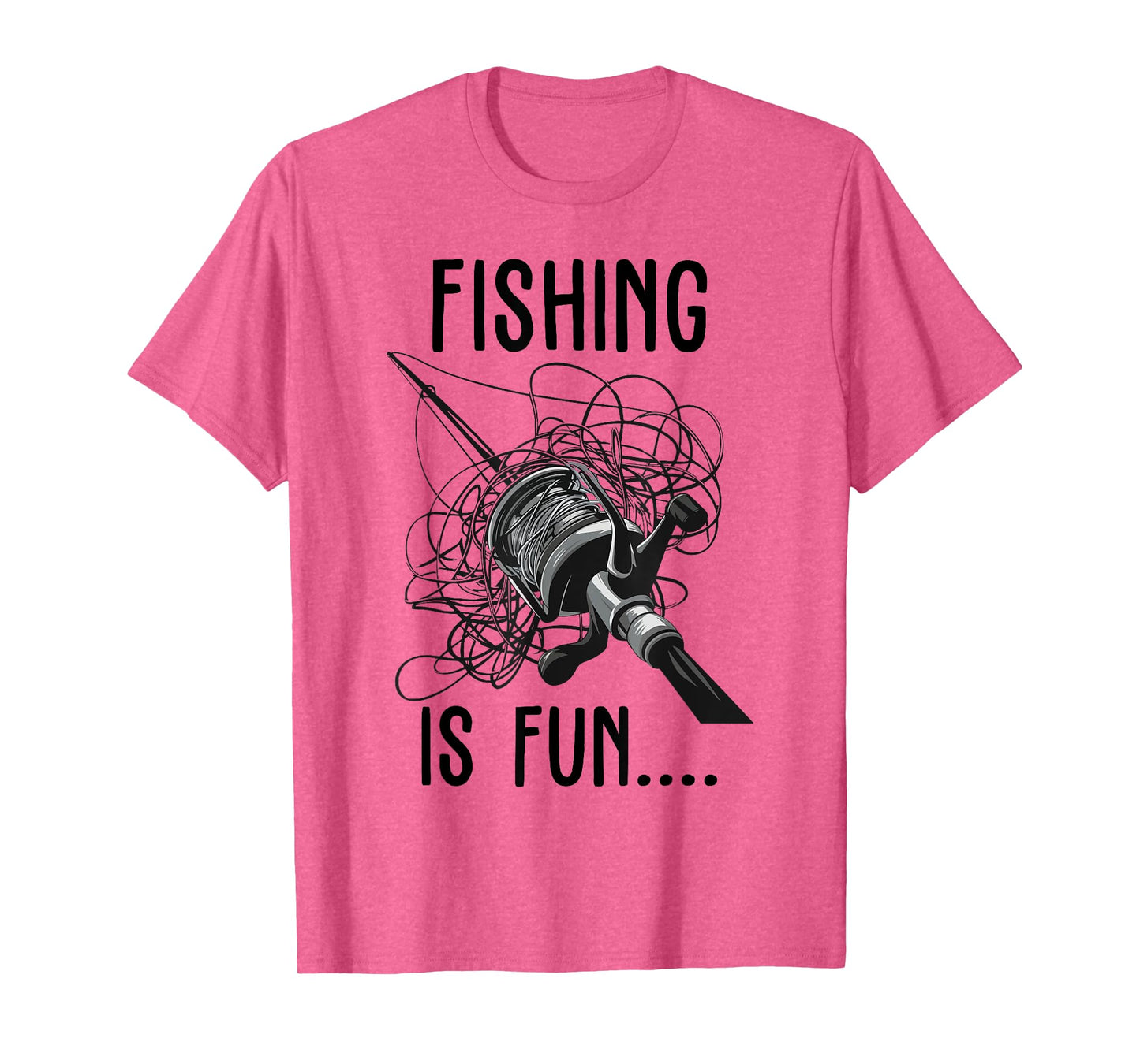 Fishing is Fun Funny Outdoor Fishing Bird's Nest T-Shirt
