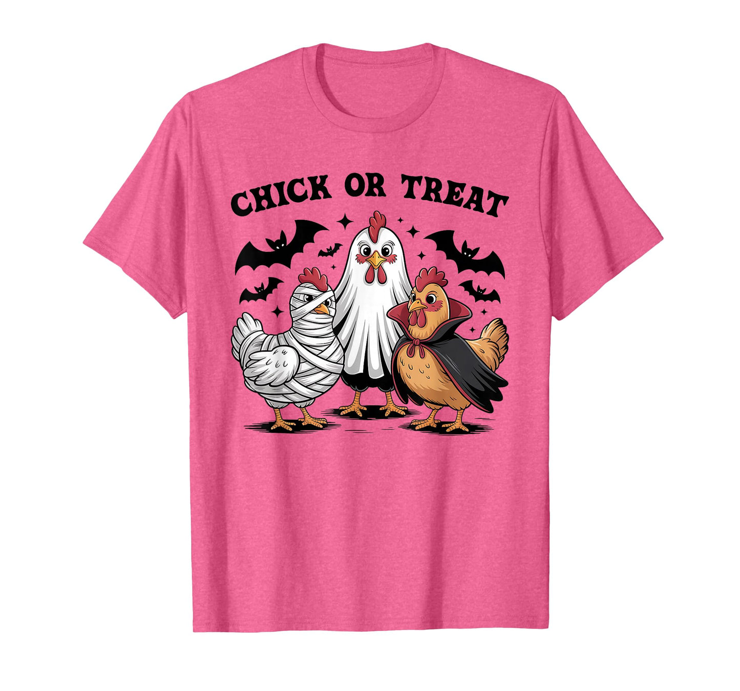 Chick Or Treat Halloween Witch Spooky Season Chicken Women T-Shirt
