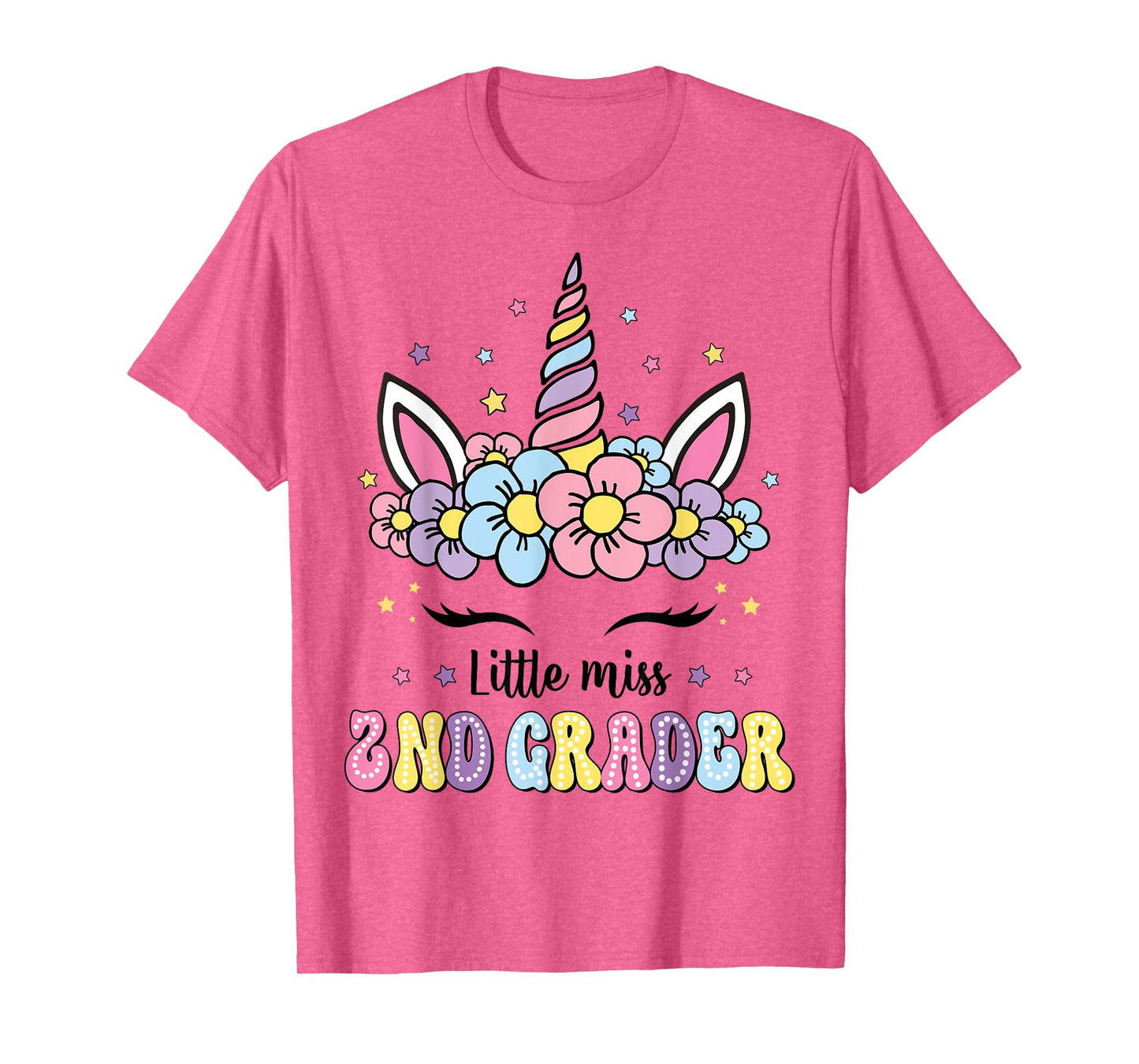 Little Miss 2nd Grade Grader Hello First Day Of School Girls T-Shirt