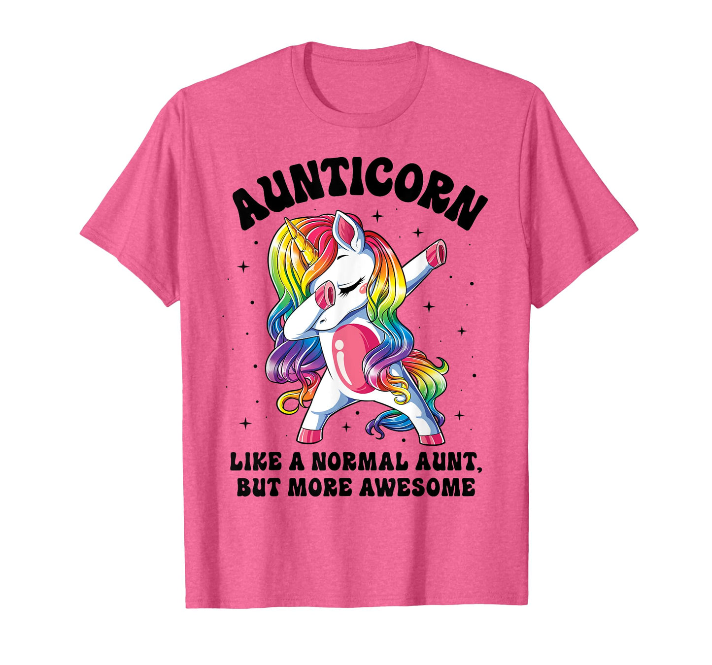Aunticorn Like Normal Aunt But More Awesome Dabbing Unicorn T-Shirt