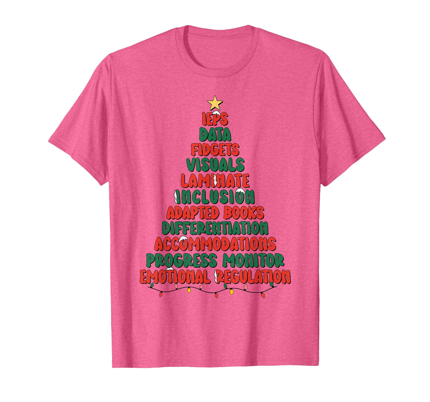 Special Ed Teacher Christmas Tree Sped Special Education T-Shirt