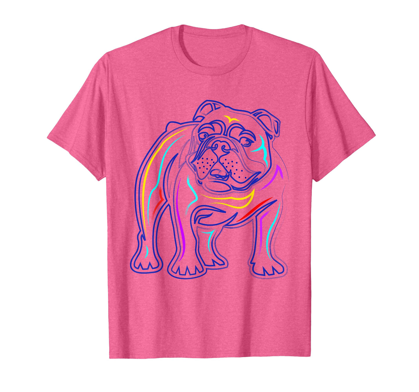English Bulldog Lovers Shirts | Line Drawing Artsy Bulldog T-Shirt