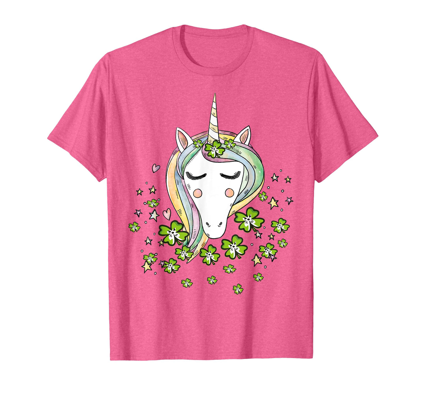 St Patricks Day Shamrock Unicorn Girls Irish Cool Green Kids T-Shirt