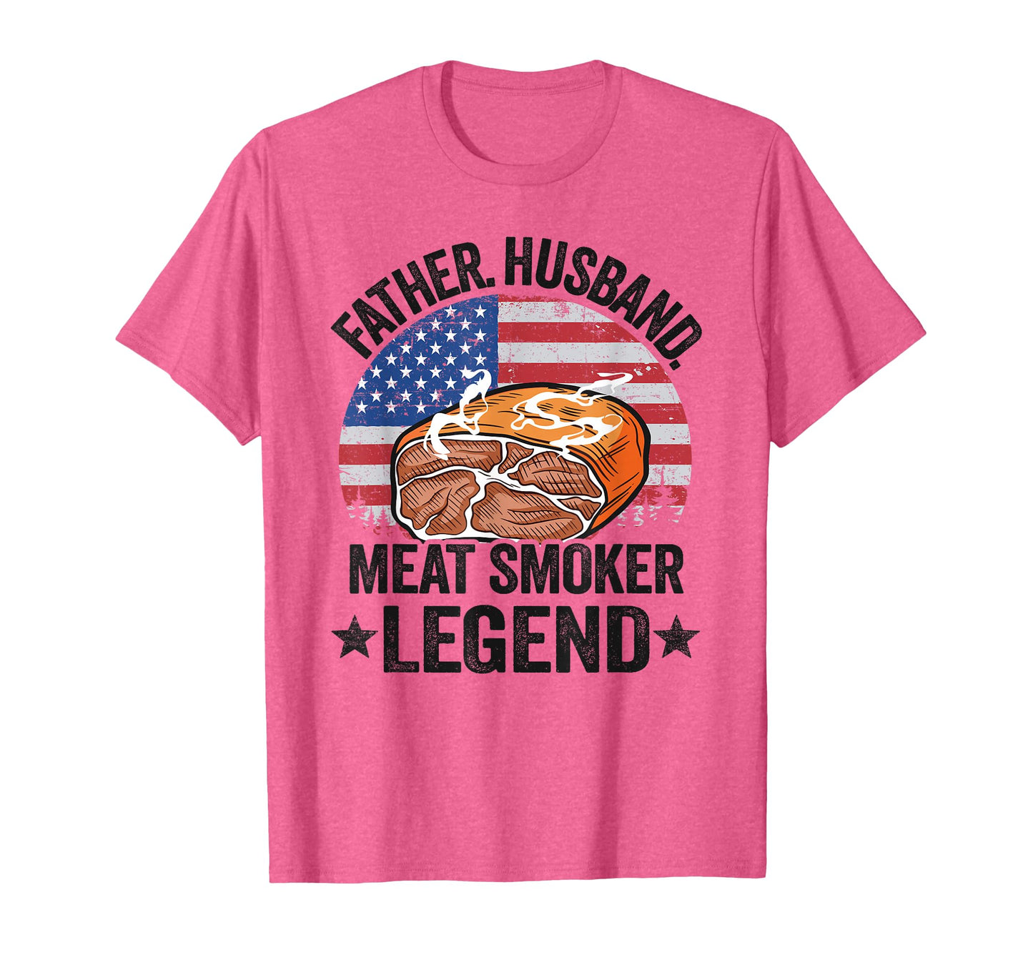 Father Husband Meat Smoker Legend Brisket Dad Meat Smoking T-Shirt
