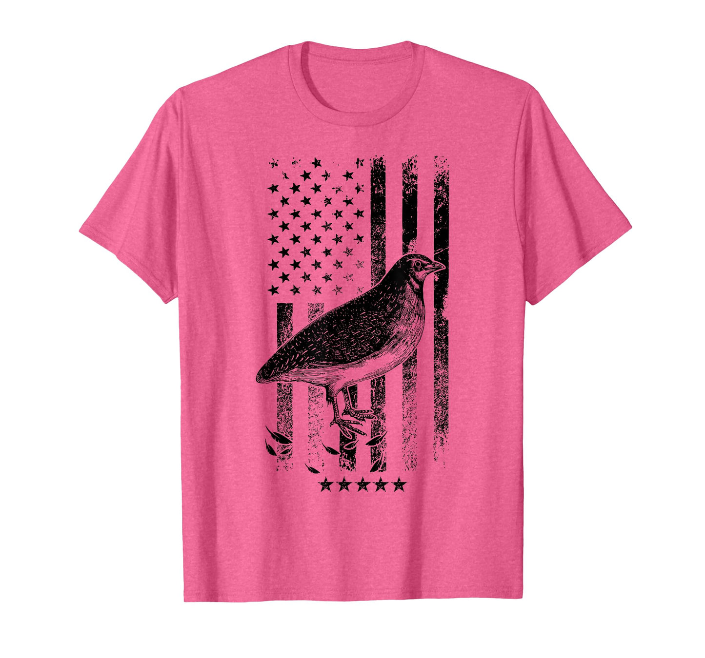 USA American Flag Hunters - Hunting Quail Bird T-Shirt