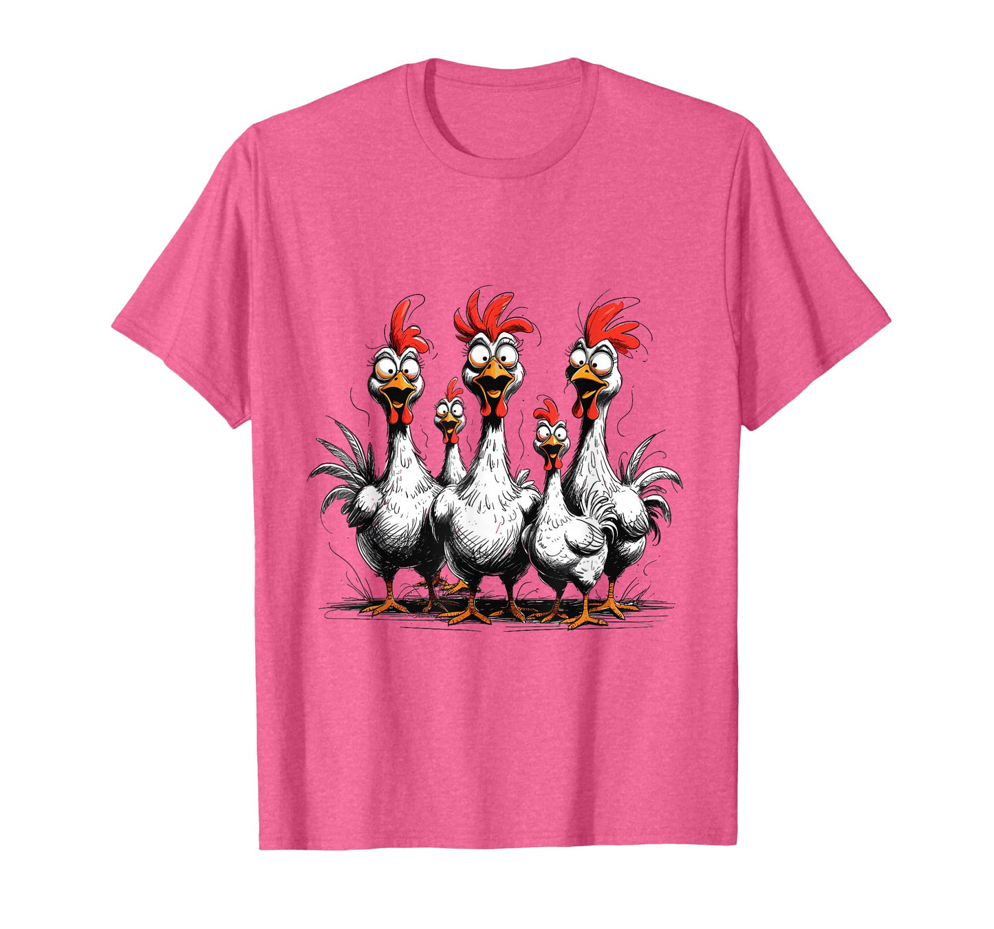 Crazy Chickens Tees- Funny Farm Animal Tee for Chicken Lover T-Shirt