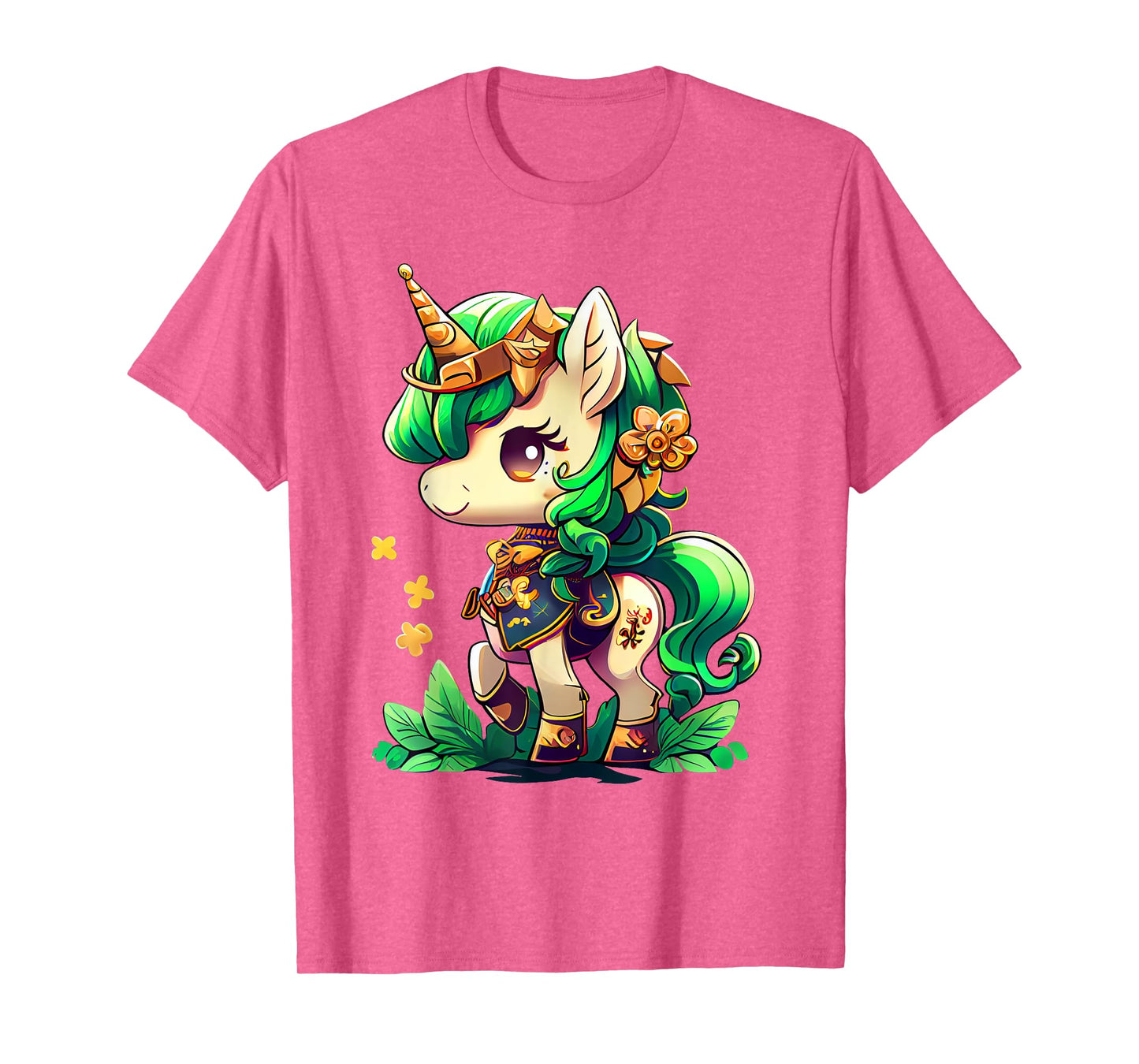 Cute Unicorn Leprecorn St Patrick Day Lucky Irish Girls Kids T-Shirt