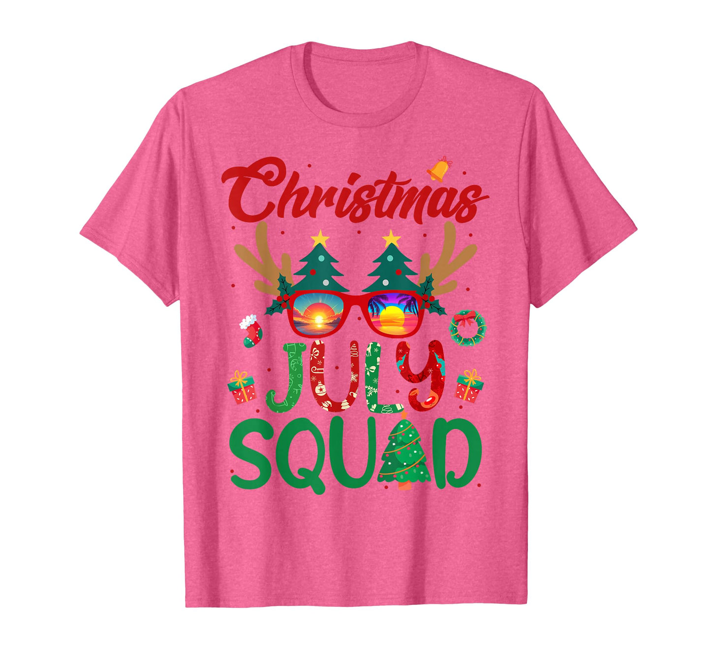 Christmas In July Squad Funny Summer Xmas Men Women Kids T-Shirt