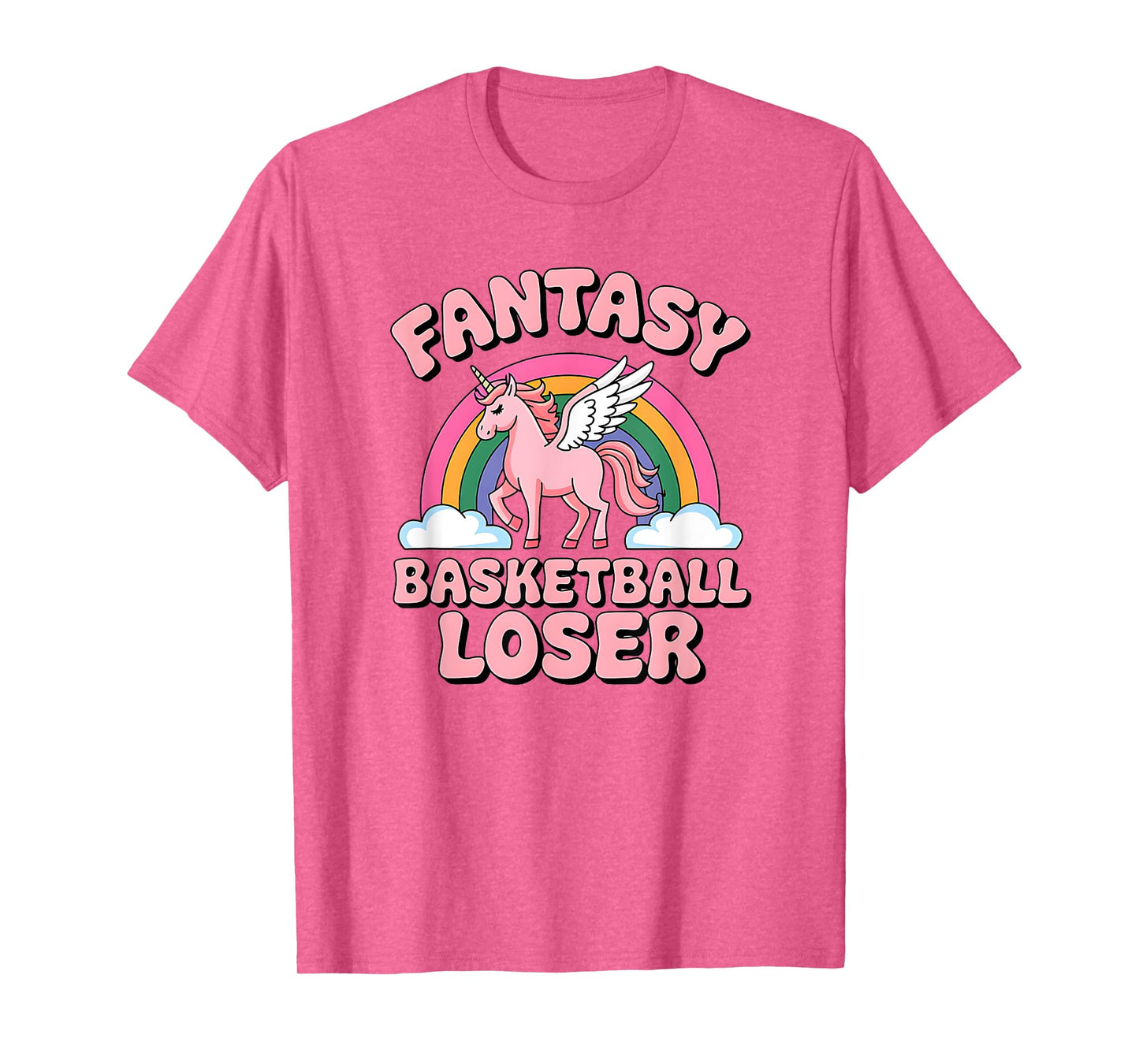 Fantasy Basketball Loser Unicorn Shirt For Bad Players T-Shirt