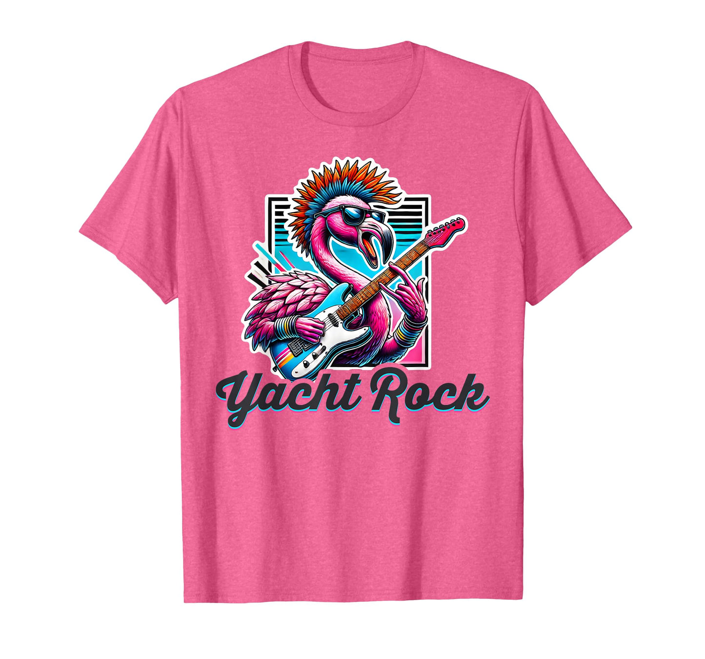 Yacht Rock Flamingo Retro Style, 70s 80s Soft Rock Retro T-Shirt