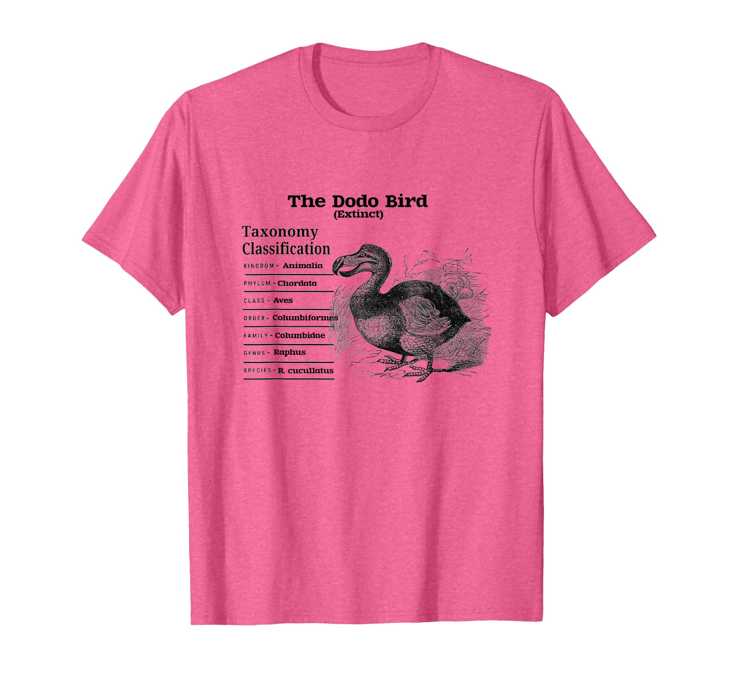 The Dodo Bird Taxonomy Classification T-Shirt