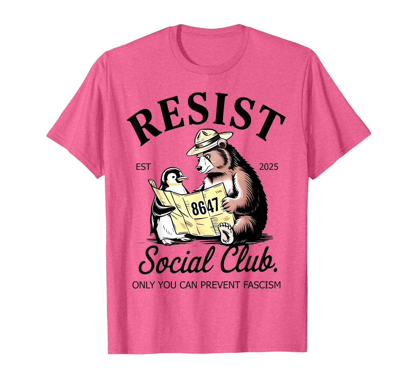 Bears Penguins Resist Social Club Protest Against Tariffs T-Shirt
