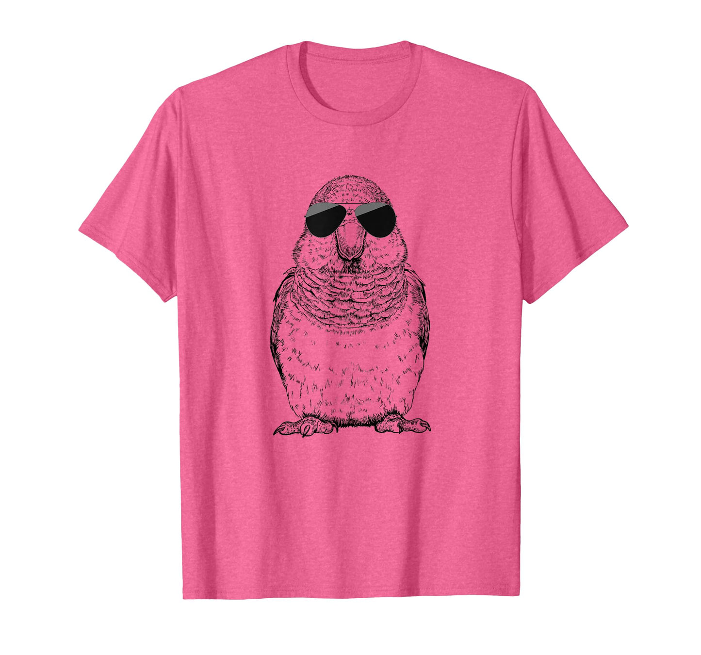 Quaker Parrot Bird with Sunglasses Unisex-Adults, Kids T-Shirt