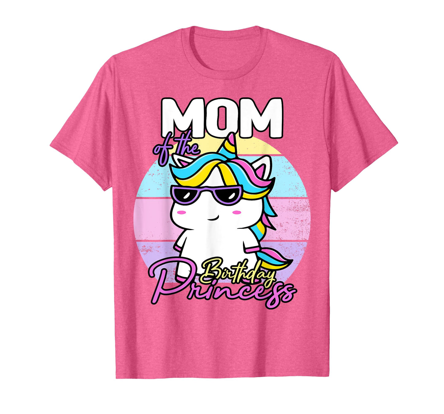 Unicorn Mom Of The Birthday Princess Unicorn T-Shirt