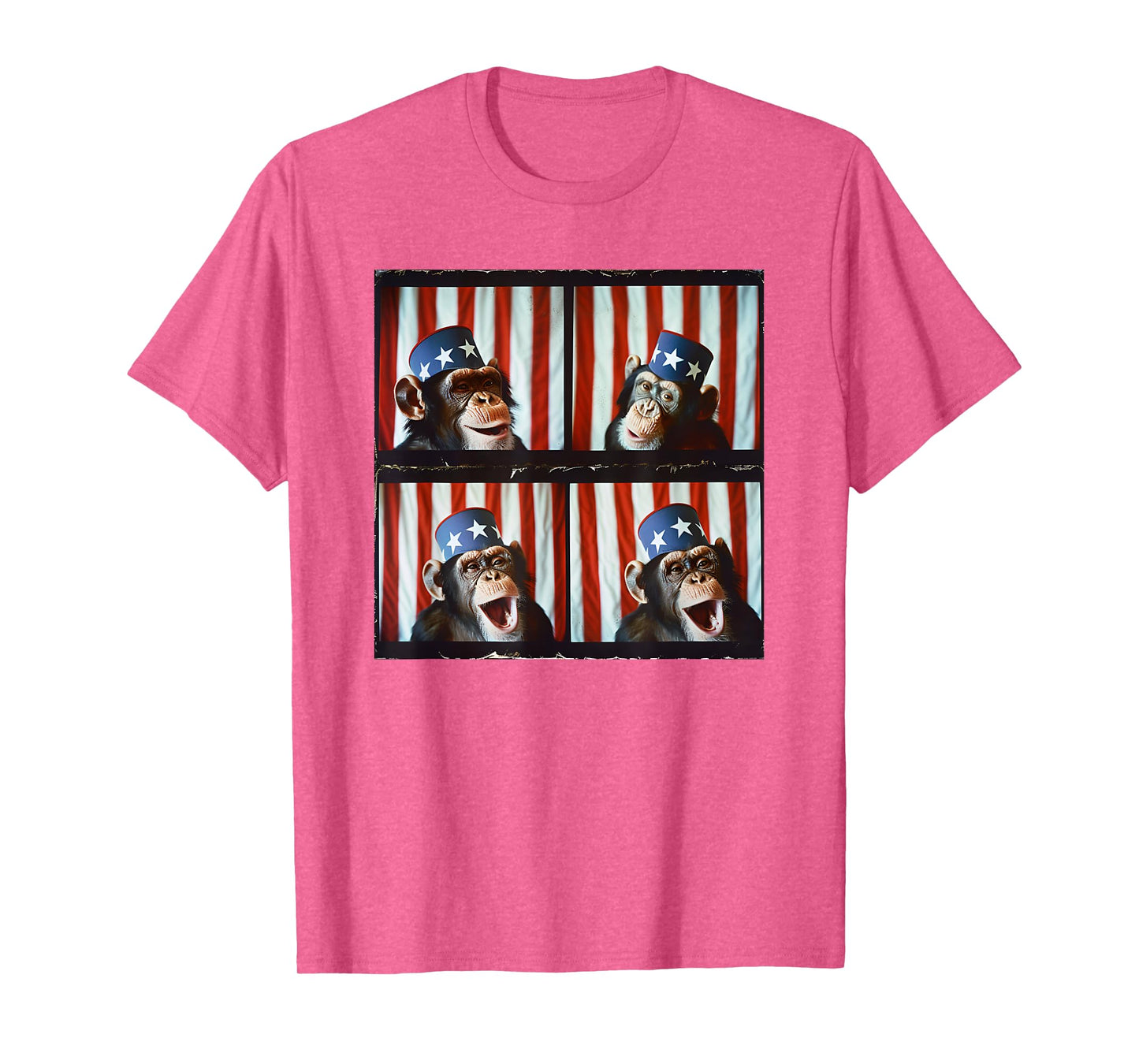 Monkey Patriotic Animal American Flag 4th Of July Monkey T-Shirt for Women Kids Men