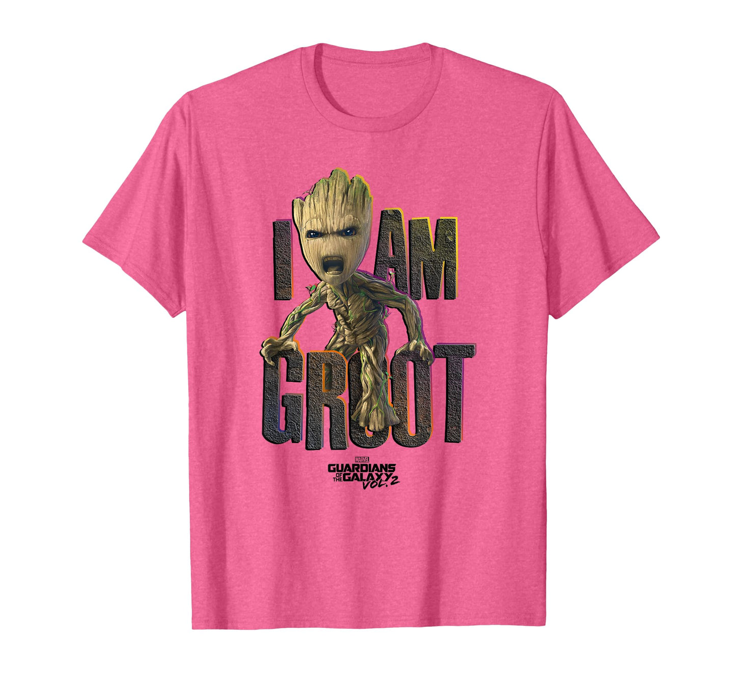 Marvel Guardians Vol.2 I AM GROOT Cute Angry T-Shirt C1 T-Shirt