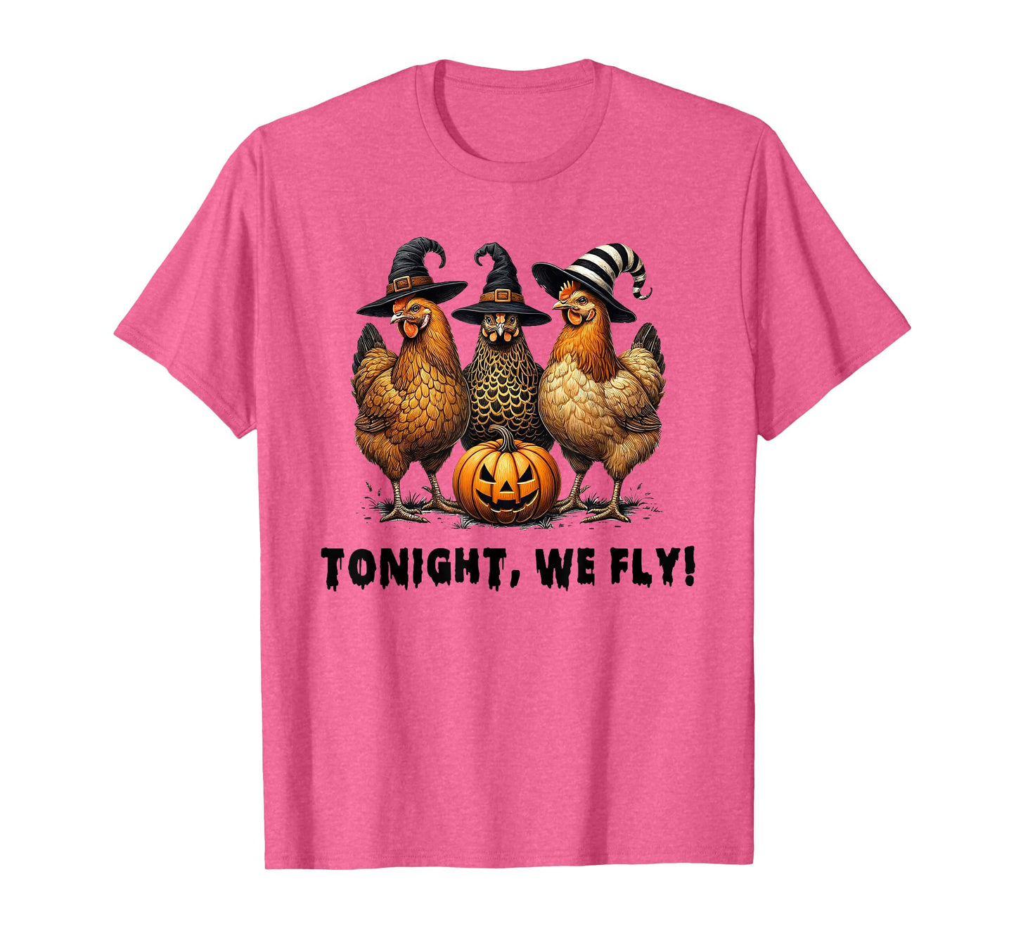 Tonight We Fly Funny Chicken Halloween Costume Spooky Season T-Shirt