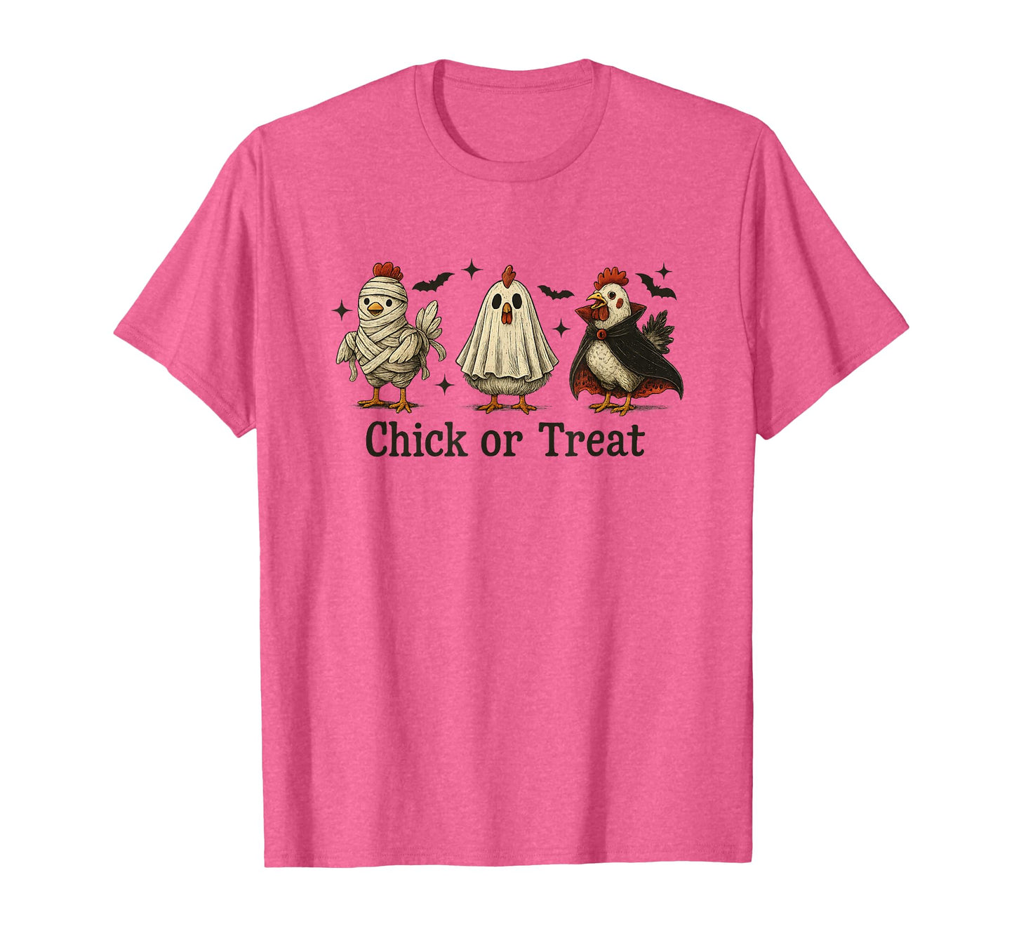 Chick or Treat Funny Chicken Halloween Costume Design T-Shirt