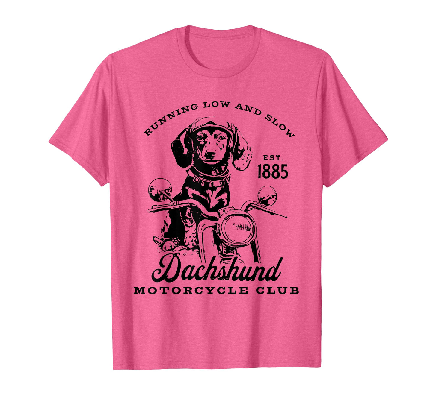 H&H New Life Clothing Unisex-Adults Dachshund Motorcycle Club Funny Quotes T-Shirt, Grey, Small